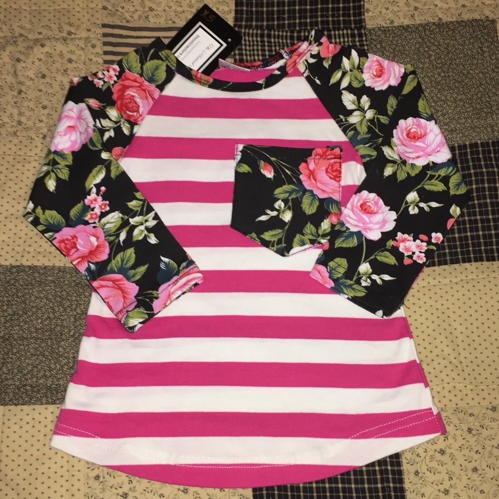 Girls XS Raglan shirt